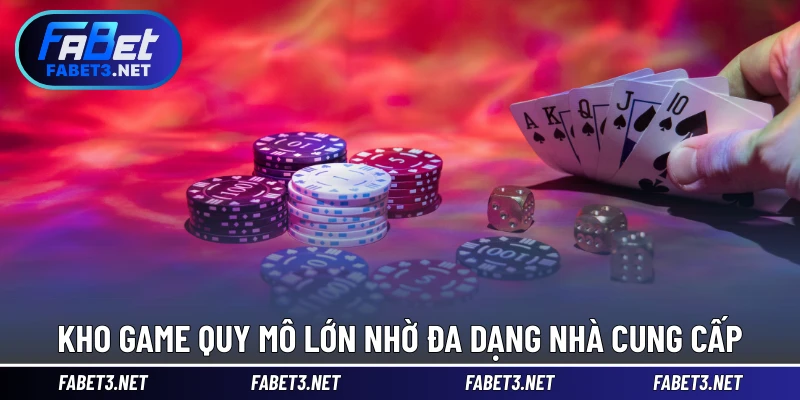 Kho game quy mô lớn nhờ đa dạng nhà cung cấp